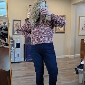 Misha & Puff Popcorn Chestnut Space Dye Cardigan